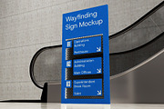 Architectural Wayfinding Sign Mockup, an Advertising Mockup by herutage (Thumbnail 4 of 4)