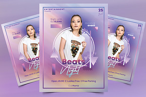 Beats Night PSD Poster Template