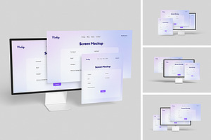 High-Quality iMac Screen Mockup
