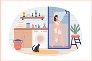 Daily Habits: Morning Routine Pack, a Healthcare Illustration by IRSYART (Thumbnail 9 of 10)