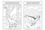250+ Dinosaur Coloring Pages, an Education Illustration by ThePhoton (Thumbnail 6 of 9)