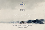 Hand-Painted Winter Backgrounds, a Background Graphic by Lana Elanor (Thumbnail 15 of 16)