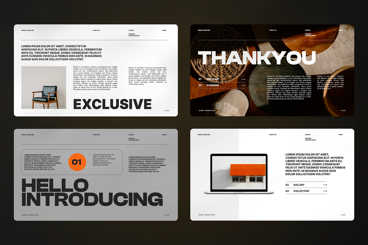 Brand Guideline PowerPoint, a Presentation Template by SquidPixey (Photo 4 of 7)