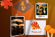 Fall Mushrooms Clipart and Patterns, a Pattern Graphic by Lagmar Design (Thumbnail 10 of 14)
