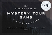 Mystery Tour Display Font, a Sans Serif Font by Vintage Type Company (Thumbnail 9 of 10)