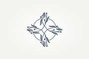 witch's knot with leaves line art, a Branding & Logo Template by Blazybone (Thumbnail 2 of 2)
