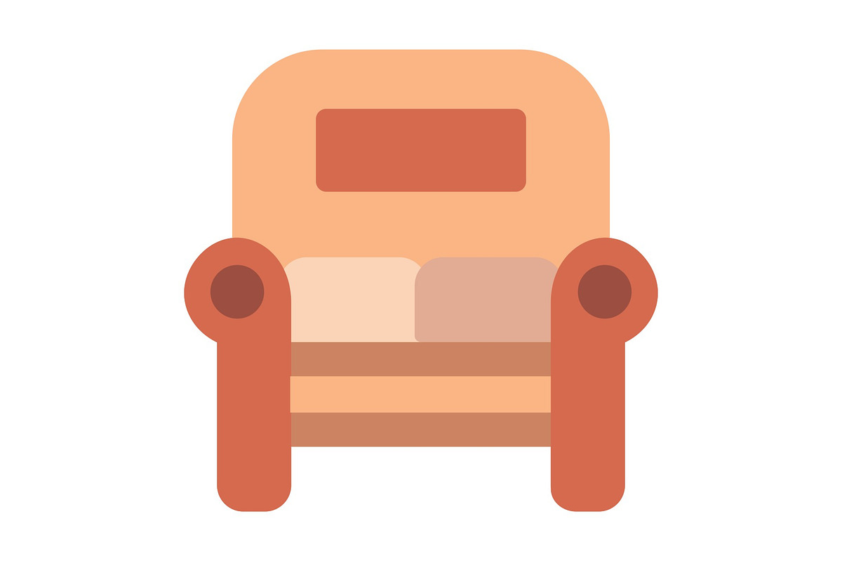 Sofa Flat Icon, a Duotone Icon by Pexelpy (Photo 1 of 2)