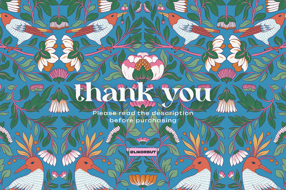 Garden Botanical Pattern and Motifs, a Pattern Graphic by likorbut (Photo 12 of 12)