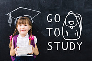 Chalk Font and School Pack, a Sans Serif Font by Nadezda (Thumbnail 3 of 15)
