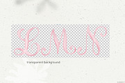 Crest monogram watercolor letters, a Decorative Illustration by GrafikBoutique (Thumbnail 2 of 3)