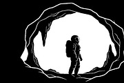 This vector astronaut artwork, an Illustration by Amazin_art (Thumbnail 13 of 30)