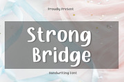 Strong Bridge, a Handwritten Font by Aisyah (Thumbnail 1 of 5)