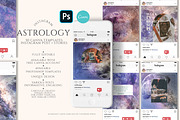 -50% Astrology Canva PS templates, a Social Media Template by Vintage Digital Textures (Thumbnail 2 of 9)