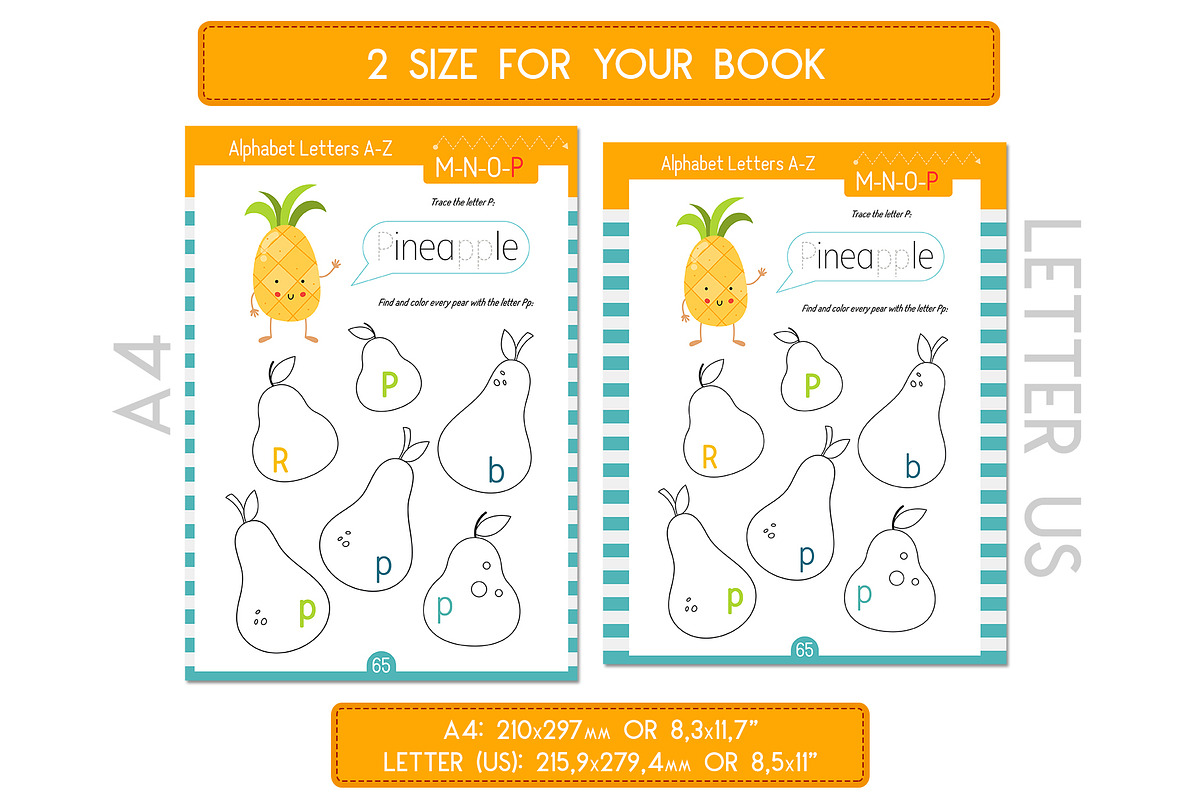 Letter Tracing Activity book ABC, an Education Illustration by Nursery Art (Photo 8 of 10)