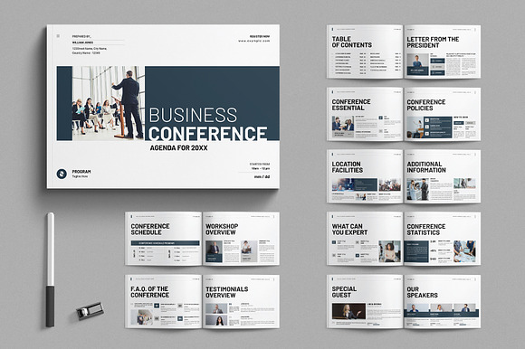 Business Conference Agenda Template preview 8