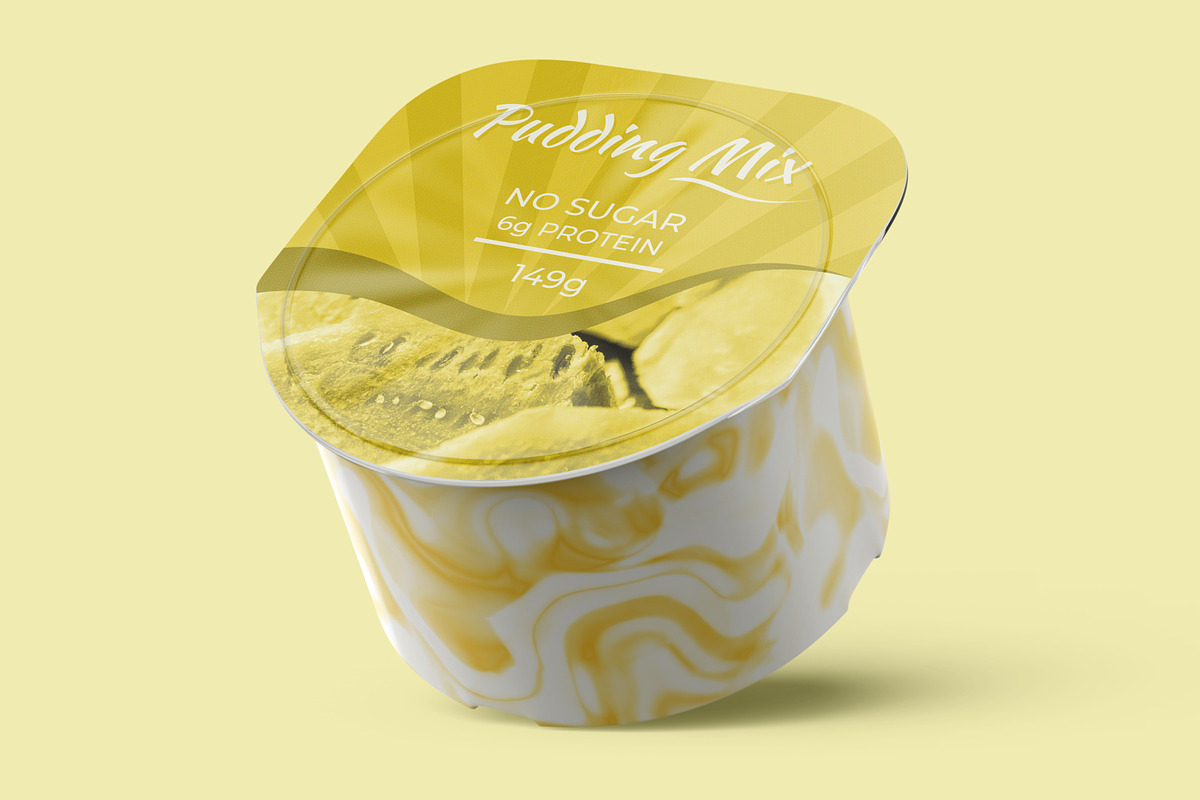 Pudding Jelly Cup Mockup, a Cups & Container Mockup by Digitalphaser (Photo 9 of 11)