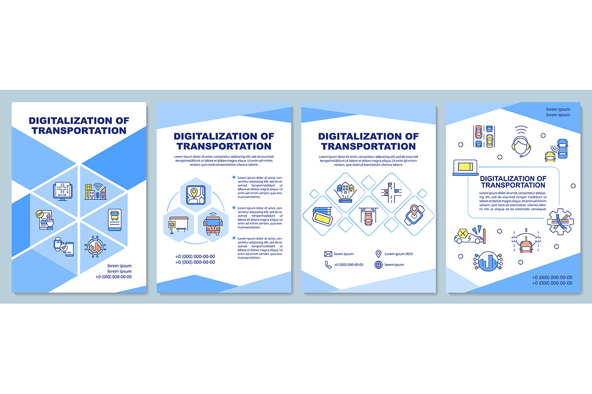 Digitalization of transportation, a Brochure Template by IMG Visuals