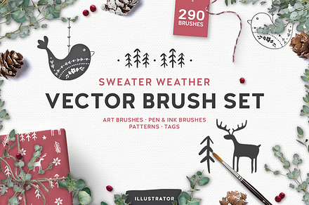 Sweater Weather Vector Brushes