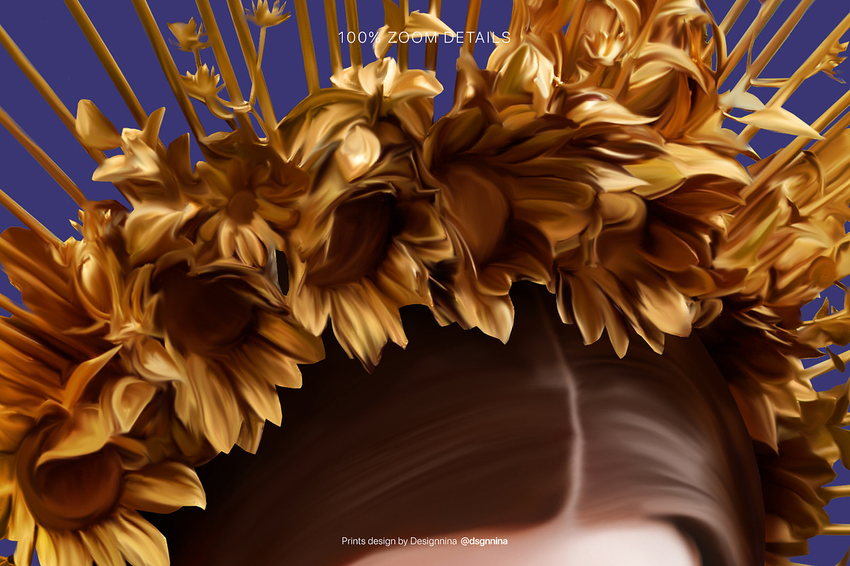 Madonna — Luxury Tileable Pattern, a Pattern Graphic by Designnina Shop (Photo 9 of 13)