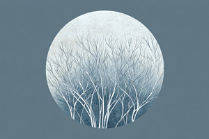 Branches under the full moon light, a Photo by Beautiful things