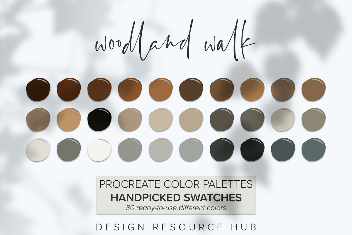 Woodland Walk Procreate Palette, a Palette Add-On by Design Resource Hub (Photo 1 of 3)