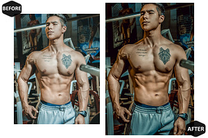 12 Fitness Club Photoshop Actions