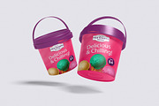 Ice Cream Bucket Mockup Bundle Set, a Packaging Mockup by Rielismee (Thumbnail 5 of 5)
