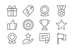 Vector illustration of various award, an Object Illustration by ZinetroN