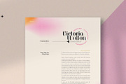 Pink and Orange Gradient Resume, a Templates & Theme by wavebreak (Thumbnail 1 of 2)