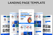 Healthcare Technology Landing Page, an UI Kit Template by CreativeShaper (Thumbnail 1 of 6)