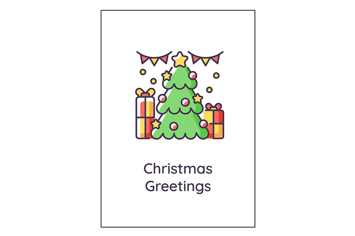 Christmas congrats greeting card, a Flyer Template by IMG Visuals