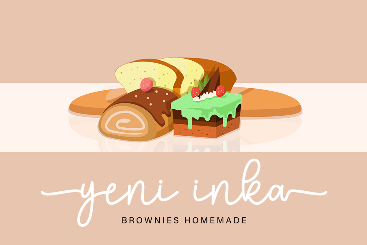 Brownies Sandwich Duo, a Handwritten Font by DN Creative (Photo 3 of 7)