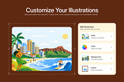 30 Famous US & European Cities, a Transportation Illustration by Vectors Market (Thumbnail 6 of 10)