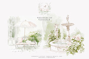 chateau art vintage chateau png, a Decorative Illustration by Patishop Art (Thumbnail 8 of 16)