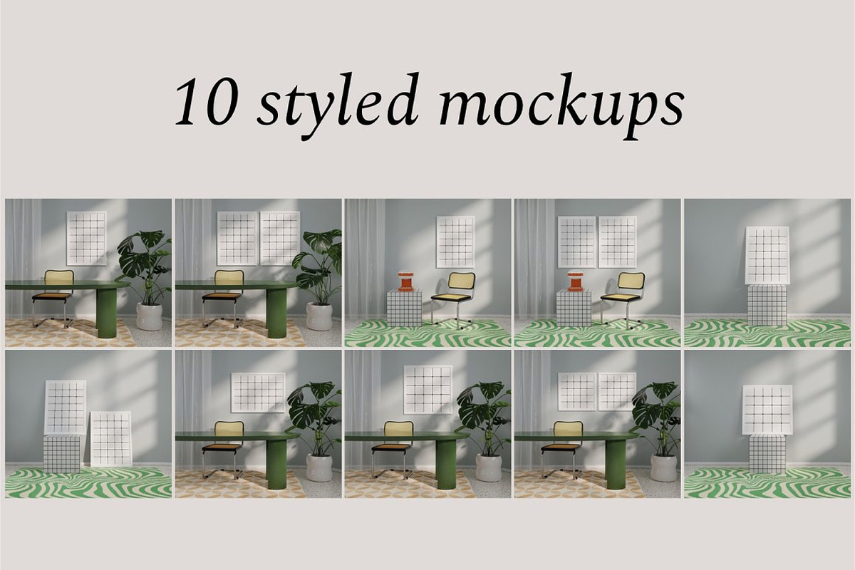 Artwork Mockups Bundle 20 in 1, a Household Mockup by Bonumo (Photo 39 of 41)