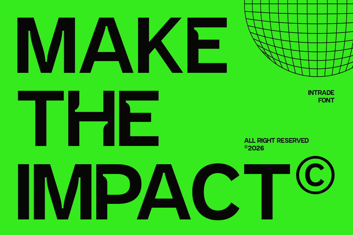 Futuristic Sans Serif - Intrade, a Sans Serif Font by RagamKata (Photo 4 of 9)