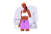 People in sportswear in gym set, a Sport Illustration by Good Studio (Thumbnail 2 of 4)
