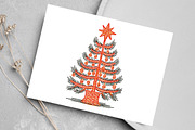 Boho Christmas Trees Clipart, an Illustration by Canvas Craft (Thumbnail 5 of 8)