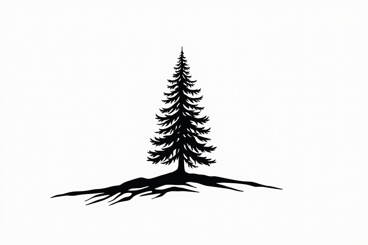8 Pine Tree Silhouette Bundle, an Illustration by hafijul (Photo 5 of 9)