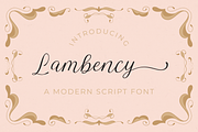 Lambency - a Modern Script Font, a Script Font by Ali Hamidi (Thumbnail 1 of 9)