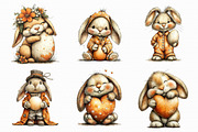 Easter Bunny Whimsical Clipart, an Illustration by Libby Wishes (Thumbnail 3 of 5)