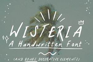 Wisteria - A Handwritten Font