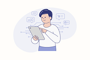 Data Driven Business Illustration, an Object Graphic by Jump Studio (Thumbnail 7 of 12)