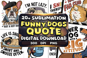 Funny Dogs Sarcastic Quote, a Poster Template by Craftsbeefy
