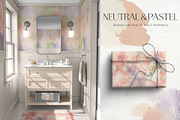 Neutral pastel background flowers, a Background Graphic by Yuliya Derbisheva (Thumbnail 3 of 17)
