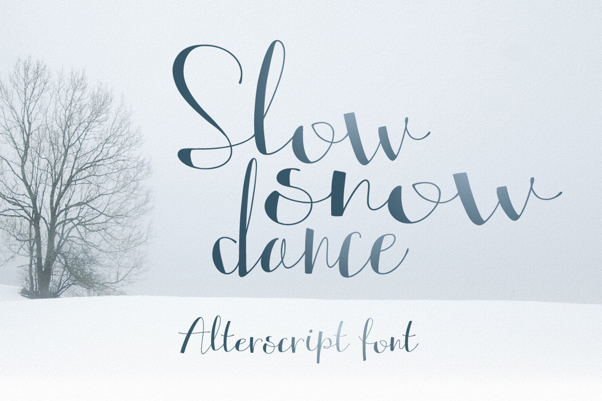 Contrast hand font Alterscript