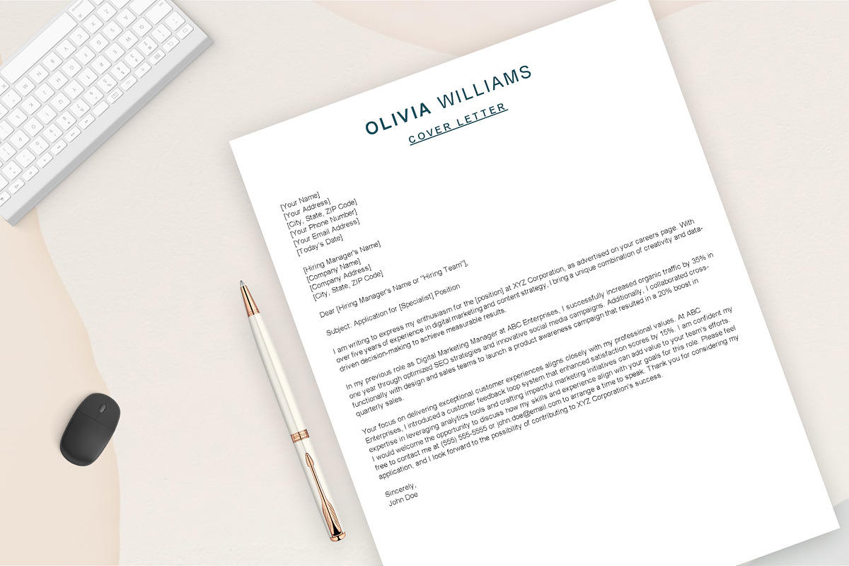 Minimal ATS friendly resume, cover, a Resume Template by Design_Xlab (Photo 5 of 10)