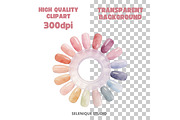 Watercolor Nail Salon Clipart, an Object Illustration by Selenique Studio (Thumbnail 8 of 9)