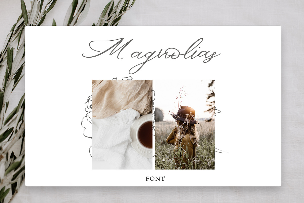 Magnolias Font preview 4