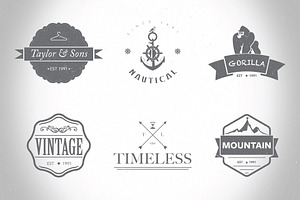 Hipster Logo/Badges Templates Vol.1